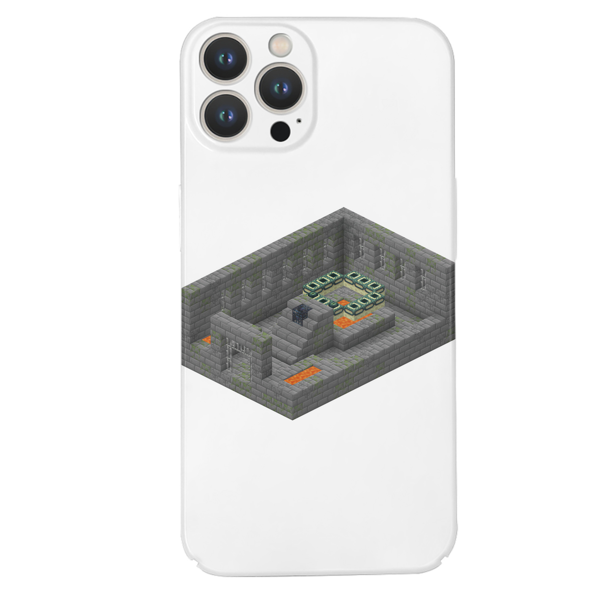 （画像用） マインクラフト ブロックの世界 Minecraft MC Block world 【iPhone 14シリーズ対応】ハードケース